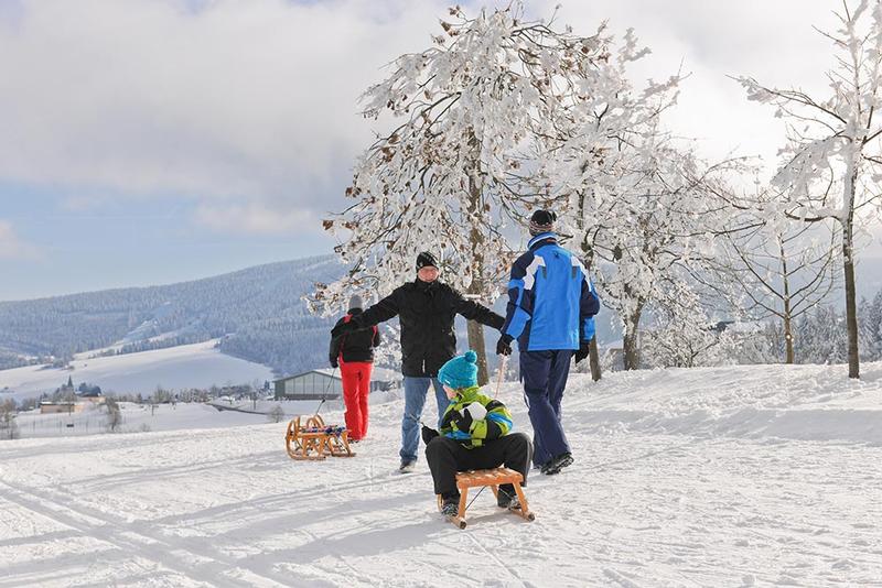 Rodeln auf dem Fichtelberg