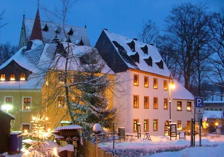 Schloss Schlettau im Winter