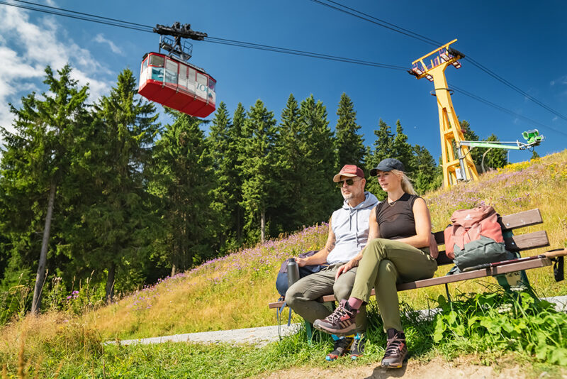 Wanderer bei der Rast