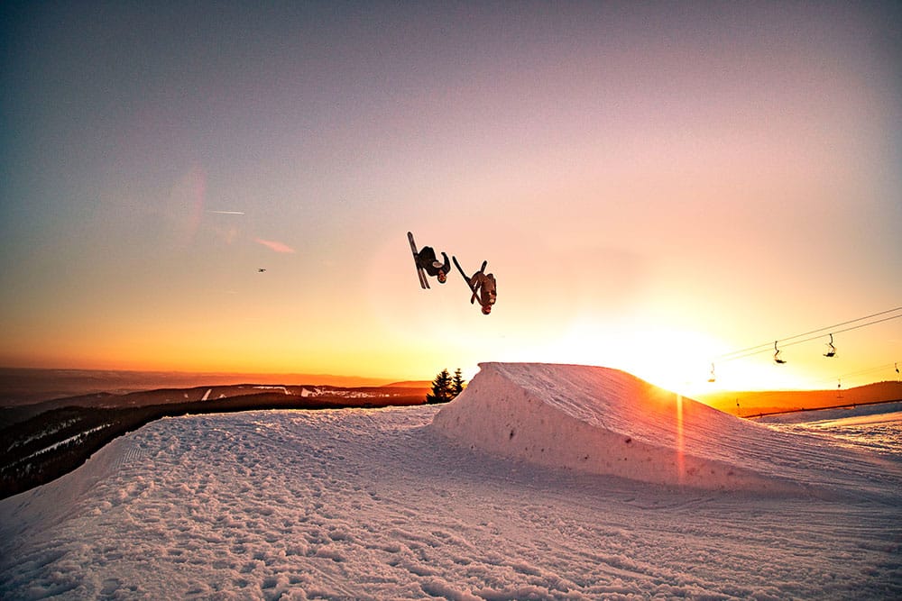 Freestyle im Sonnenaufgang