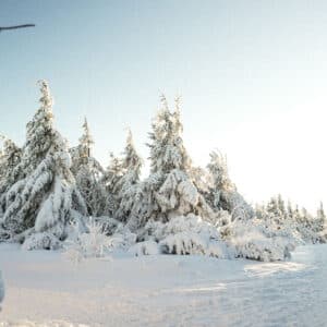 Winterlandschaft auf dem Fichtelberg